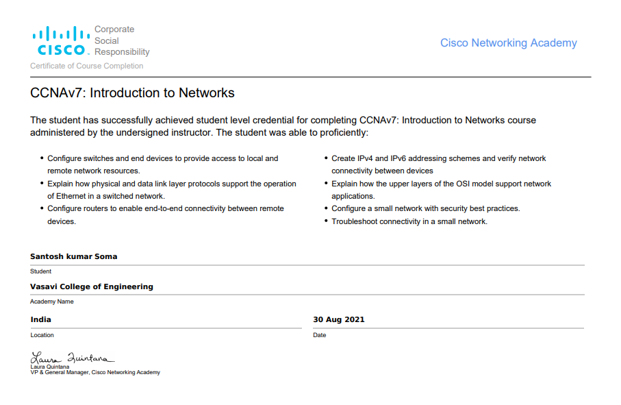 Introduction to Networks