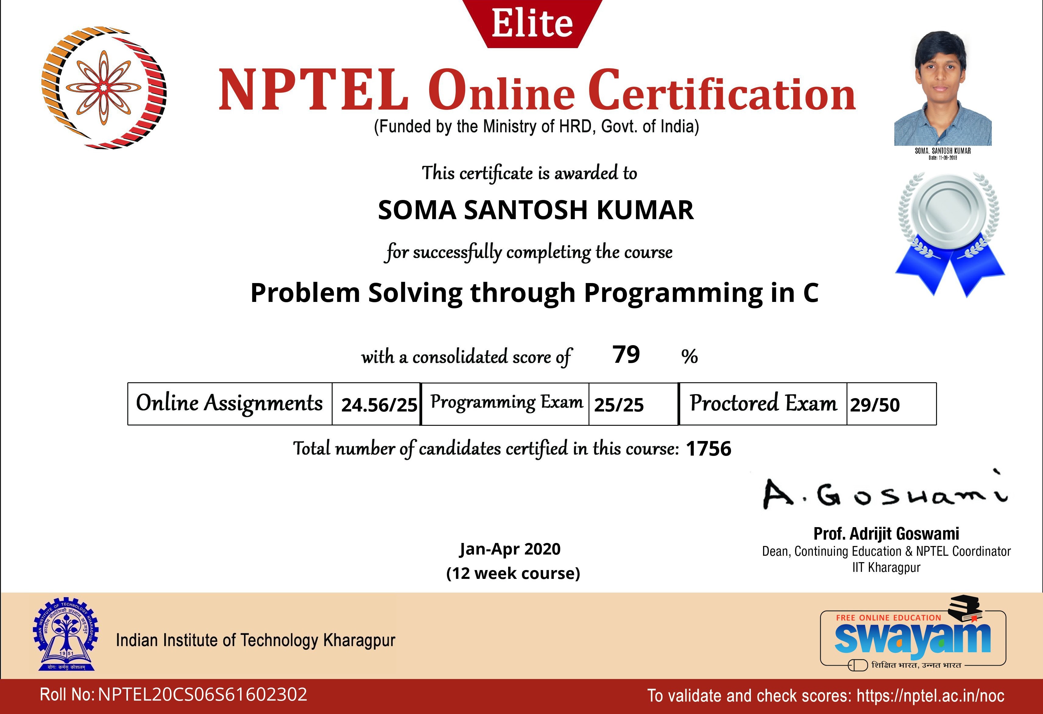 Problem solving through programming in C